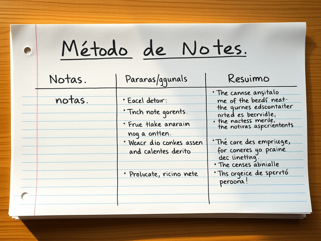 Método Cornell: A Técnica Eficiente para Tomar Notas e Aprender&nbsp;Melhor